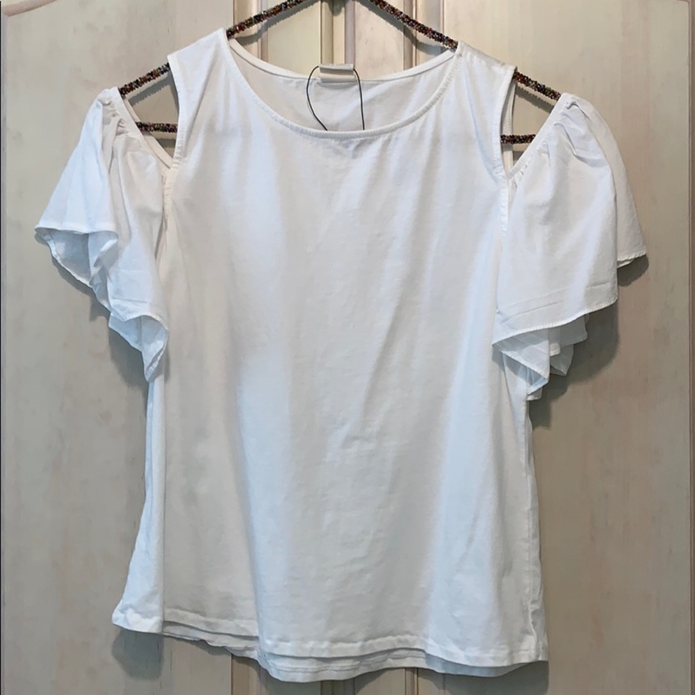 Zara Girl’s Collection Cold Shoulder Top